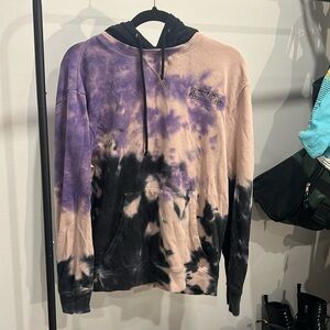 Empyre, medium, tie dye purple, pink, and black